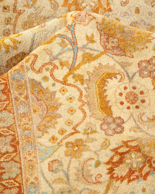 Traditional Mogul Ivory Wool Area Rug 8' 3" x 10' 1" - Solo Rugs