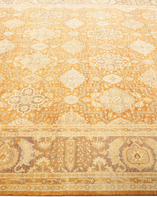 Traditional Mogul Brown Wool Area Rug 8' 1" x 10' 2" - Solo Rugs