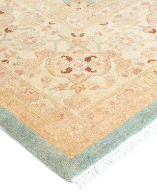 Contemporary Eclectic Light Blue Wool Area Rug 8' 0" x 10' 6" - Solo Rugs