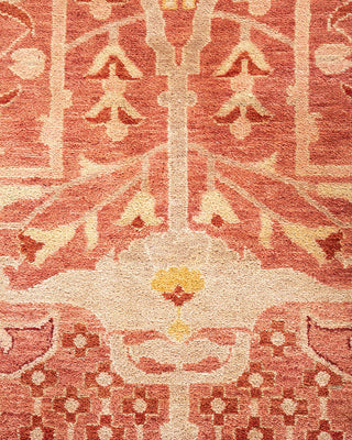 Contemporary Eclectic Pink Wool Area Rug 8' 3" x 10' 6" - Solo Rugs