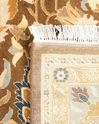 Traditional Mogul Brown Wool Area Rug 7' 10" x 10' 7" - Solo Rugs