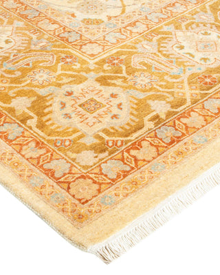 Traditional Mogul Ivory Wool Area Rug 8' 1" x 10' 6" - Solo Rugs