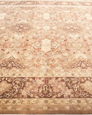 Traditional Mogul Brown Wool Area Rug 8' 2" x 10' 4" - Solo Rugs