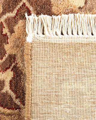 Traditional Mogul Brown Wool Area Rug 8' 2" x 10' 4" - Solo Rugs