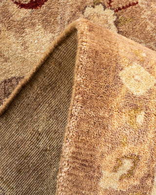 Traditional Mogul Brown Wool Area Rug 8' 2" x 10' 4" - Solo Rugs