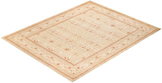 Traditional Mogul Ivory Wool Area Rug 8' 4" x 10' 3" - Solo Rugs