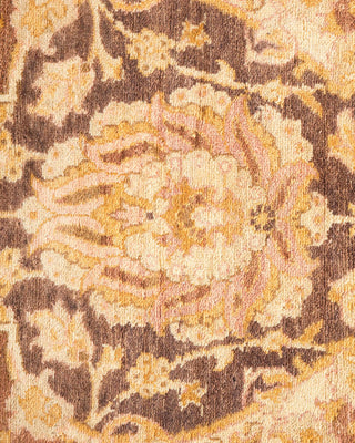 Traditional Mogul Yellow Wool Area Rug 6' 3" x 9' 3" - Solo Rugs