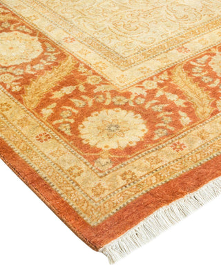 Traditional Mogul Brown Wool Area Rug 6' 3" x 9' 2" - Solo Rugs