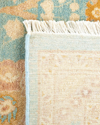 Traditional Mogul Light Blue Wool Area Rug 6' 3" x 8' 10" - Solo Rugs