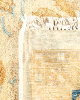 Traditional Mogul Ivory Wool Area Rug 6' 1" x 8' 10" - Solo Rugs