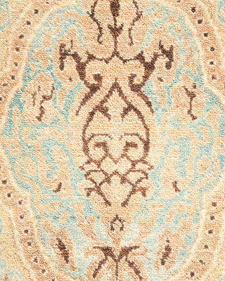 Traditional Mogul Ivory Wool Area Rug 6' 2" x 8' 7" - Solo Rugs