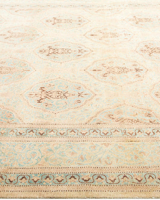 Traditional Mogul Ivory Wool Area Rug 6' 2" x 8' 7" - Solo Rugs