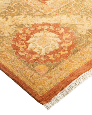 Traditional Mogul Brown Wool Area Rug 8' 2" x 10' 2" - Solo Rugs