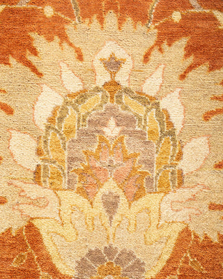 Traditional Mogul Brown Wool Area Rug 8' 2" x 10' 2" - Solo Rugs