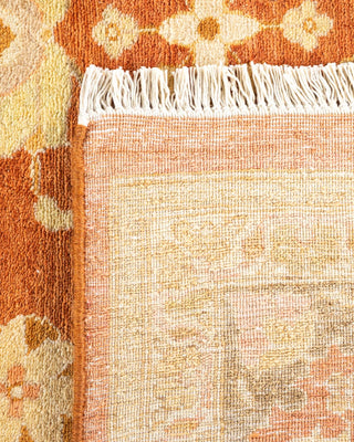 Traditional Mogul Brown Wool Area Rug 8' 2" x 10' 2" - Solo Rugs