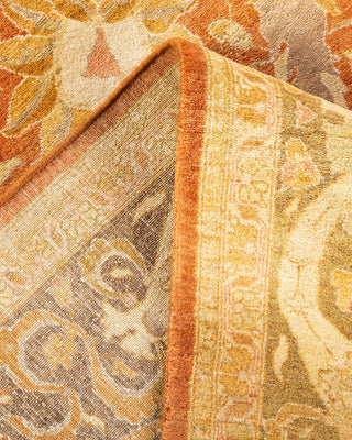 Traditional Mogul Brown Wool Area Rug 8' 2" x 10' 2" - Solo Rugs