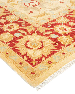 Traditional Mogul Ivory Wool Area Rug 8' 2" x 9' 10" - Solo Rugs