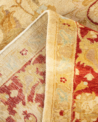 Traditional Mogul Ivory Wool Area Rug 8' 2" x 9' 10" - Solo Rugs