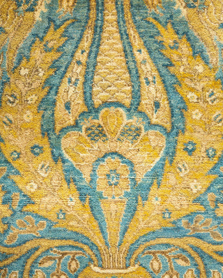 Traditional Mogul Green Wool Area Rug 8' 1" x 10' 1" - Solo Rugs