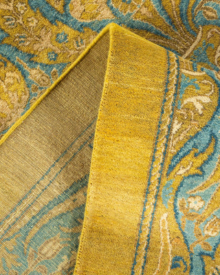 Traditional Mogul Green Wool Area Rug 8' 1" x 10' 1" - Solo Rugs