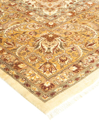 Traditional Mogul Ivory Wool Area Rug 8' 3" x 9' 10" - Solo Rugs