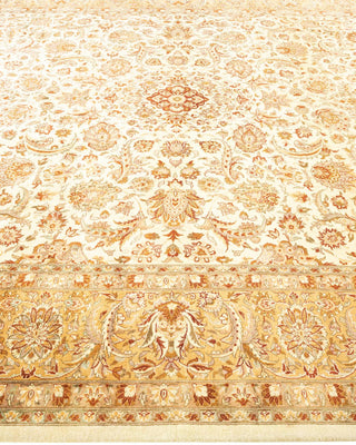 Traditional Mogul Ivory Wool Area Rug 8' 3" x 9' 10" - Solo Rugs