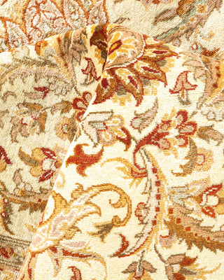 Traditional Mogul Ivory Wool Area Rug 8' 3" x 9' 10" - Solo Rugs