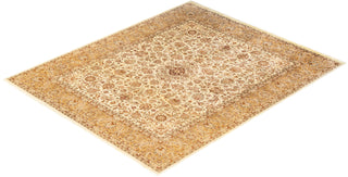 Traditional Mogul Ivory Wool Area Rug 8' 3" x 9' 10" - Solo Rugs