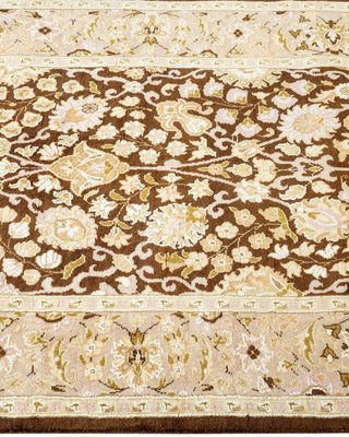 Traditional Mogul Brown Wool Runner 2' 7" x 8' 3" - Solo Rugs
