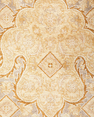 Traditional Mogul Ivory Wool Area Rug 9' 3" x 12' 3" - Solo Rugs