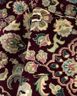 Traditional Mogul Red Wool Area Rug 4' 3" x 6' 5" - Solo Rugs