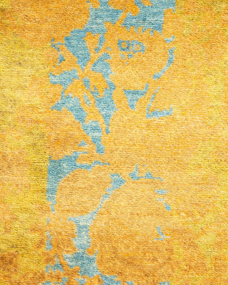 Traditional Mogul Green Wool Area Rug 9' 3" x 12' 3" - Solo Rugs
