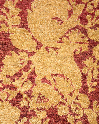 Traditional Mogul Red Wool Area Rug 9' 1" x 11' 9" - Solo Rugs