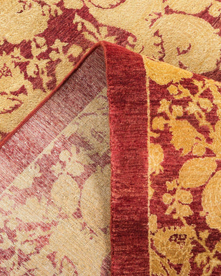 Traditional Mogul Red Wool Area Rug 9' 1" x 11' 9" - Solo Rugs