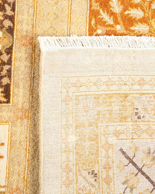 Traditional Mogul Ivory Wool Area Rug 9' 0" x 12' 6" - Solo Rugs