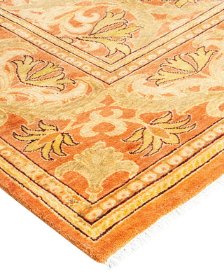 Contemporary Eclectic Orange Wool Area Rug 8' 1" x 10' 4" - Solo Rugs