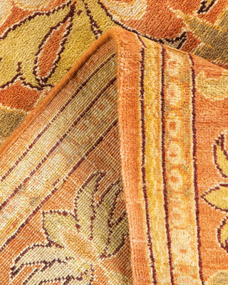 Contemporary Eclectic Orange Wool Area Rug 8' 1" x 10' 4" - Solo Rugs