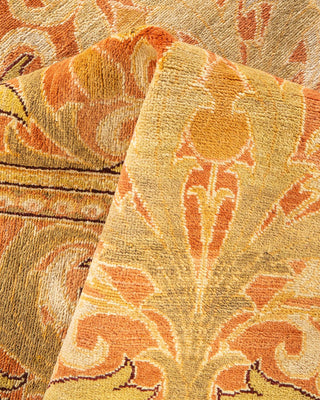 Contemporary Eclectic Orange Wool Area Rug 8' 1" x 10' 4" - Solo Rugs