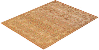 Contemporary Eclectic Orange Wool Area Rug 8' 1" x 10' 4" - Solo Rugs
