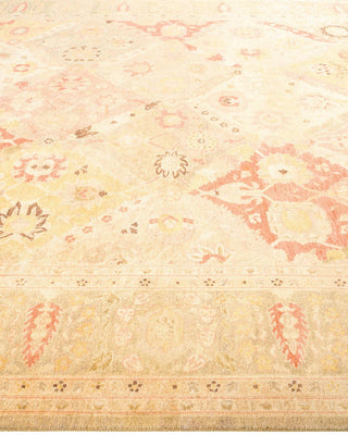 Contemporary Eclectic Green Wool Area Rug 8' 1" x 10' 1" - Solo Rugs