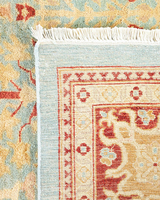 Contemporary Eclectic Light Blue Wool Area Rug 8' 0" x 10' 1" - Solo Rugs