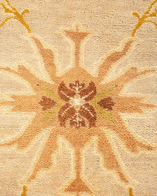 Contemporary Eclectic Ivory Wool Area Rug 8' 3" x 10' 0" - Solo Rugs
