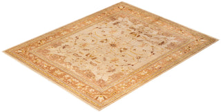 Contemporary Eclectic Ivory Wool Area Rug 8' 3" x 10' 0" - Solo Rugs