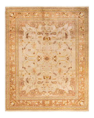 Contemporary Eclectic Ivory Wool Area Rug 8' 3" x 10' 0" - Solo Rugs