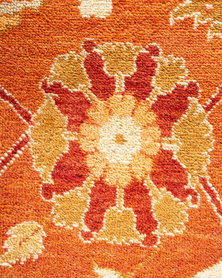 Contemporary Eclectic Ivory Wool Area Rug 9' 1" x 12' 1" - Solo Rugs