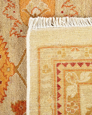 Contemporary Eclectic Ivory Wool Area Rug 9' 1" x 12' 1" - Solo Rugs