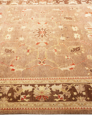 Contemporary Eclectic Brown Wool Area Rug 6' 0" x 9' 3" - Solo Rugs