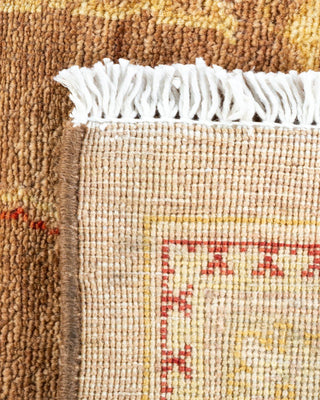 Contemporary Eclectic Brown Wool Area Rug 6' 0" x 9' 3" - Solo Rugs