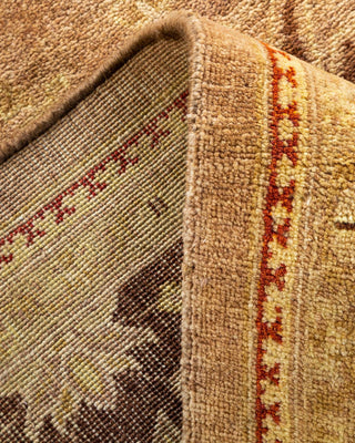 Contemporary Eclectic Brown Wool Area Rug 6' 0" x 9' 3" - Solo Rugs