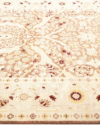 Contemporary Eclectic Brown Wool Area Rug 5' 10" x 8' 9" - Solo Rugs